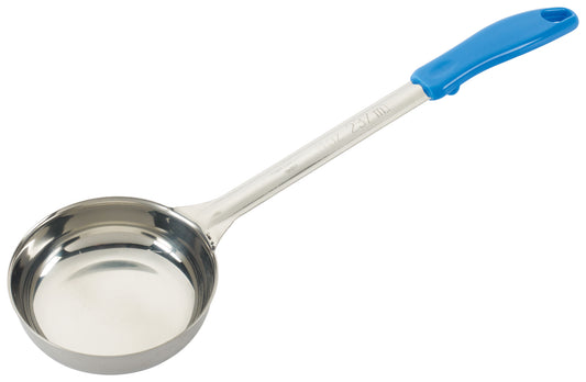 Winco FPS-8 8 oz. Blue Stainless Steel Solid Food Portioner