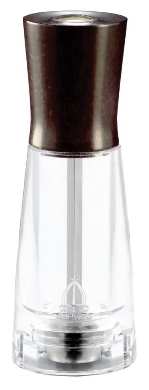 Omcan 43670 15-cm Tosca Series - Pepper Mill Dark Beech Wood with Acrylic Resin Base
