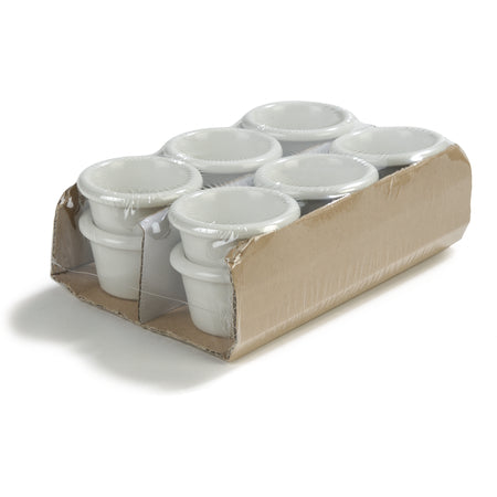 Carlisle S275-842 1.5 oz Bone Melamine Smooth Ramekin - Cash & Carry (12/st)