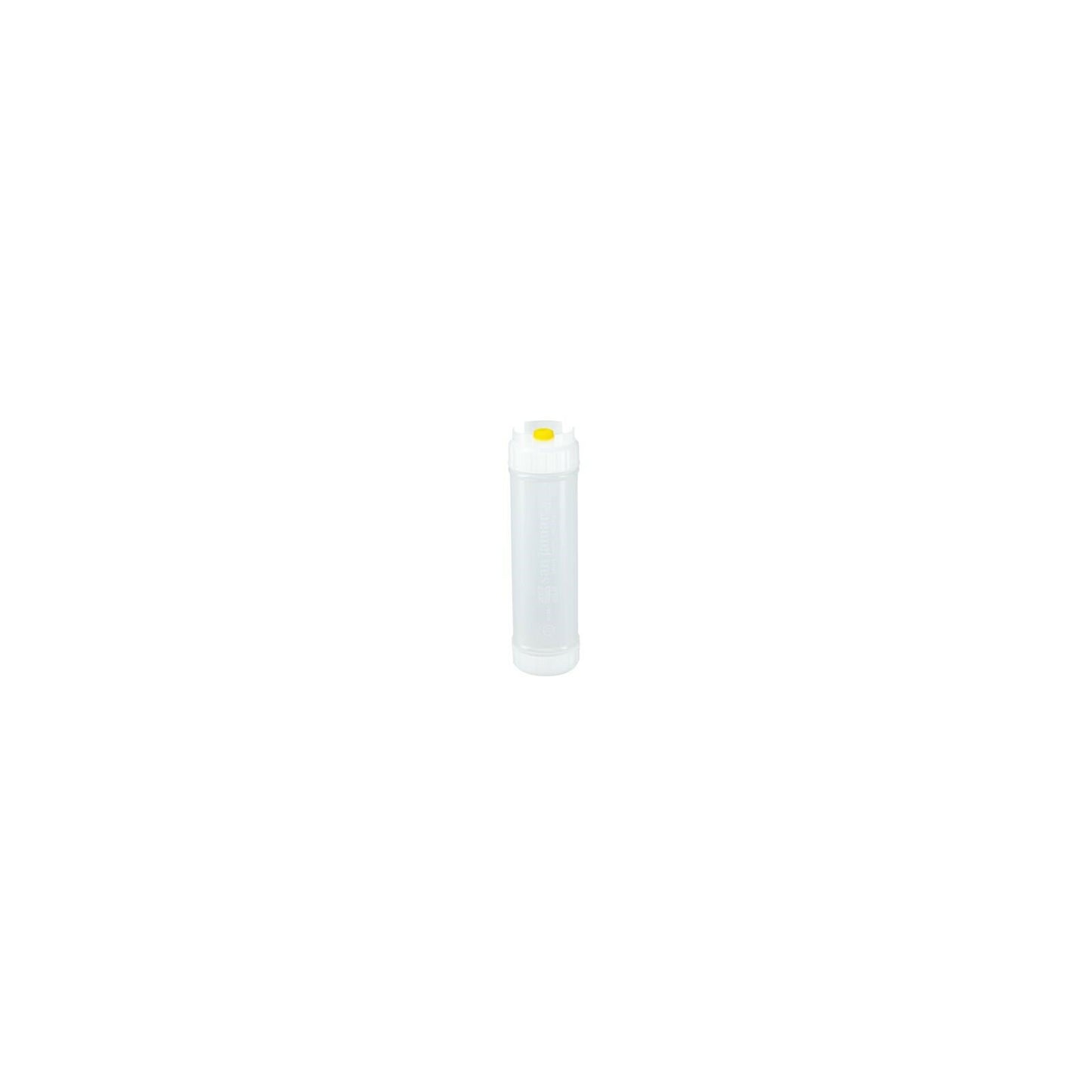 San Jamar 857320M 20 oz Natural EZ-KLEEN Sauce Bottle - Yellow Valve - Medium Viscosity - 12 pack