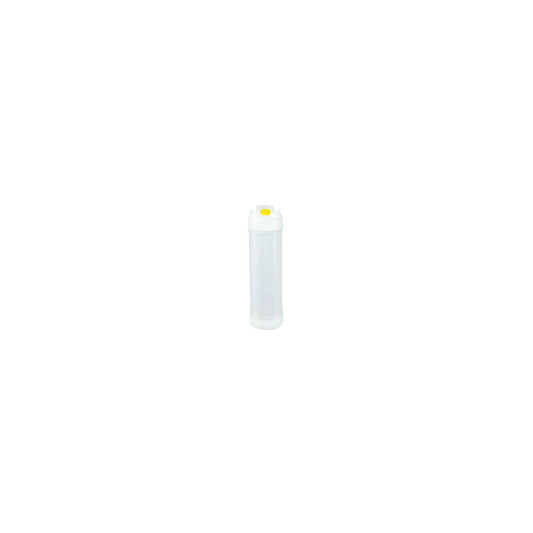 San Jamar 857320M 20 oz Natural EZ-KLEEN Sauce Bottle - Yellow Valve - Medium Viscosity - 12 pack