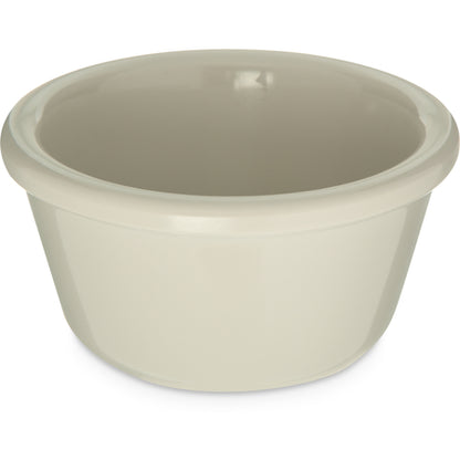 Carlisle S285-842 4 oz Bone Melamine Smooth Ramekin - Cash & Carry (12/st)