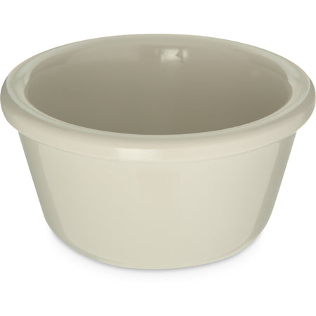 Carlisle S285-842 4 oz Bone Melamine Smooth Ramekin - Cash & Carry (12/st)