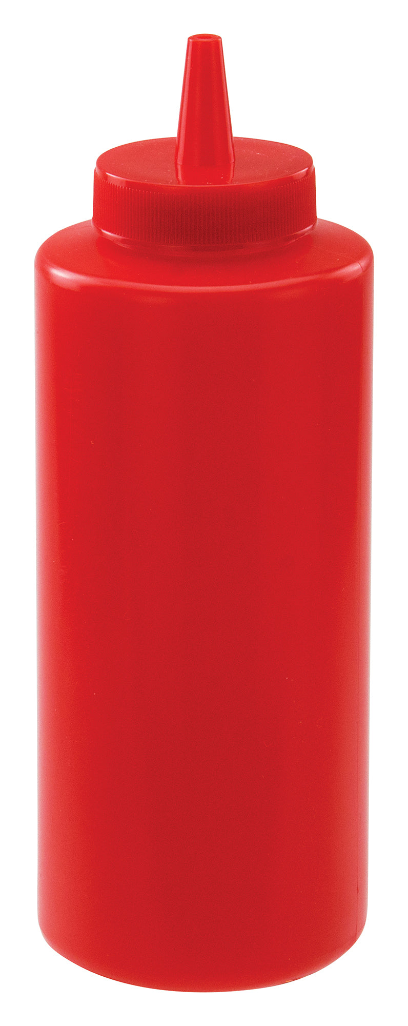 Winco PSB-12R 12 oz. Red Squeeze Bottles (6pcs/pk)