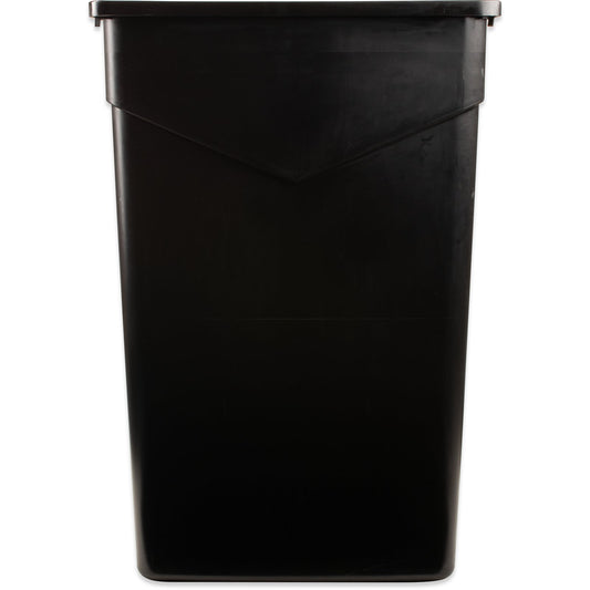 Carlisle 34202303 23 Gallon Black Rectangle Polyethylene TrimLine Waste Container