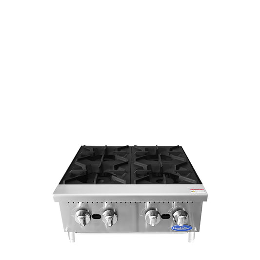 Atosa ACHP-4-NG 24" Natural Gas Four Burner Heavy Duty Hotplate