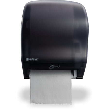 San Jamar T8300TBK Black Pearl ABS Classic Hybrid Electronic Roll Towel Dispenser