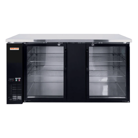New Air NBB-72-SG 69" Glass Door Back Bar