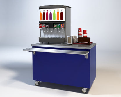 Dinex DXP2CU 35" L x 30" W x 36" H 2-Well Stainless Steel DineXpress Beverage Counter