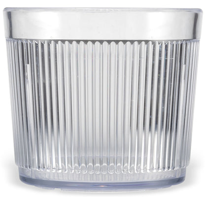 Carlisle 402907 9.7 oz Clear SAN Crystalon Stack-All Tumbler
