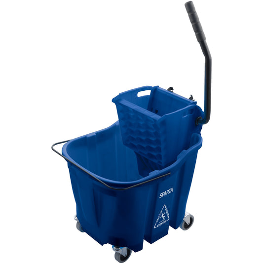 Sparta 8690414 35 Qt Blue Polypropylene OmniFit Mop Bucket Combo: Side Press Wringer