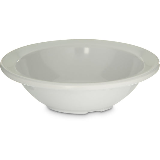 Carlisle KL80502 4.75 oz White Kingline Melamine Rimmed Fruit Bowl