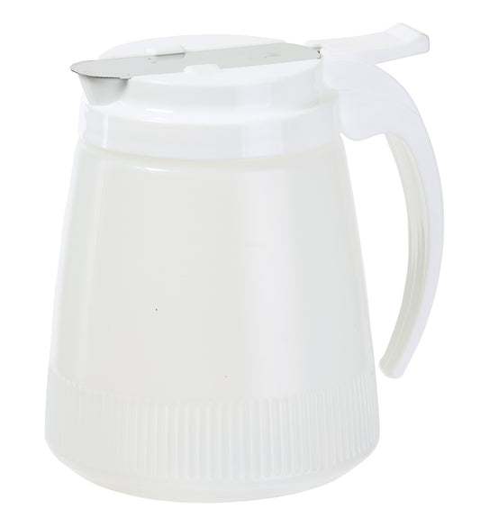 Winco PSUD-32 32 oz. Plastic Syrup Dispenser