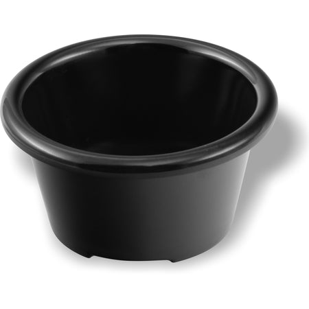Carlisle S28103 3 oz Black Melamine Smooth Ramekin