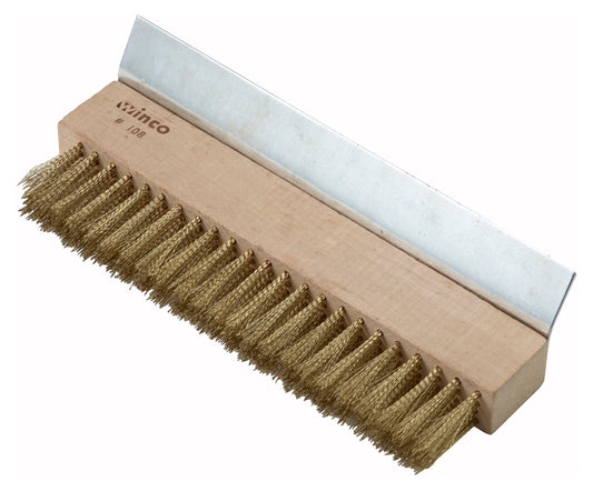 Winco BR-10 Pizza Oven Brush Head, Brass Bristles