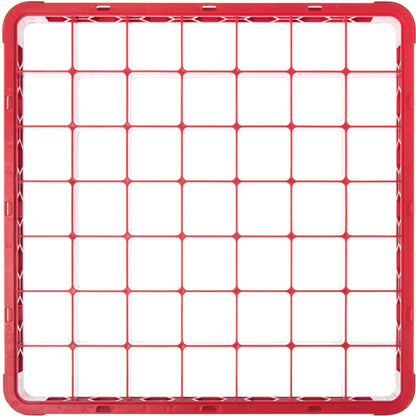 Carlisle RE49C05 Red 49-Compartment Polypropylene OptiClean Divided Glass Rack Extender 1.78"