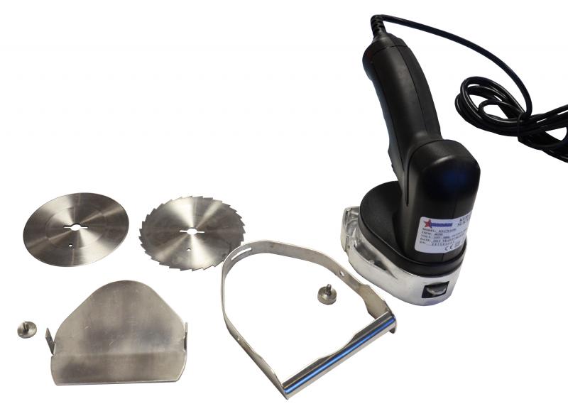 Omcan 40280 Kebab Cutter with Round Stainless Steel and Serrated Blade