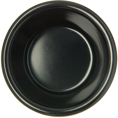 Carlisle S29303 3 oz Black Melamine Fluted Ramekin
