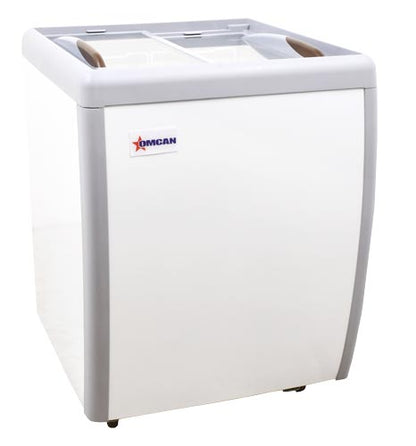 Omcan 46492 26-inch Ice Cream Display Chest Freezer with Flat Glass Top