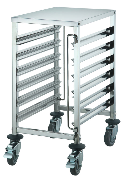 Winco SRK-12 12-Tier Stainless Steel Under-Counter Steam Table/Food Pan Rack