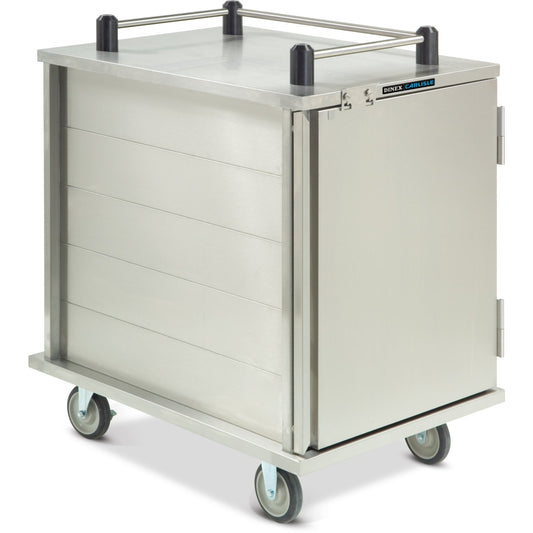Dinex DXPICTPT12 12 Trays (2 Trays per Slide) 23.75" x 34.25" x 42.75" Single Door Stainless Steel TQ Economy Cart