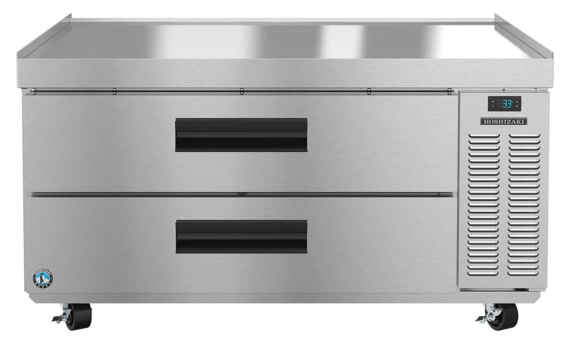 Hoshizaki CR49A One Section Stainless Drawers Chef Base Prep Table Refrigerator