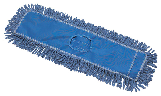 Winco DMB-24H 24"x5" Blue Cotton Blend Dust Mop Refill