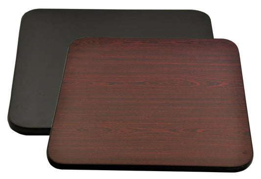 Omcan 44524 30" x 60" x 1" Mahogany/Black Rectangular Table Top