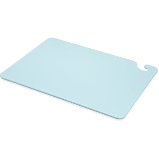 San Jamar CB152012BL 15" x 20" x 0.5" Blue Cut-N-Carry Cutting Board