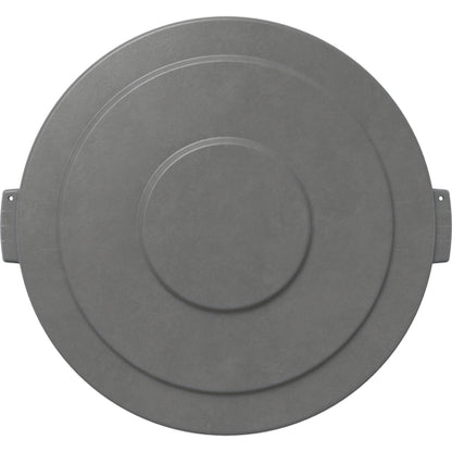 Sparta 84105623 55 Gallon Gray Round Polyethylene Bronco Waste Bin Trash Container Lid