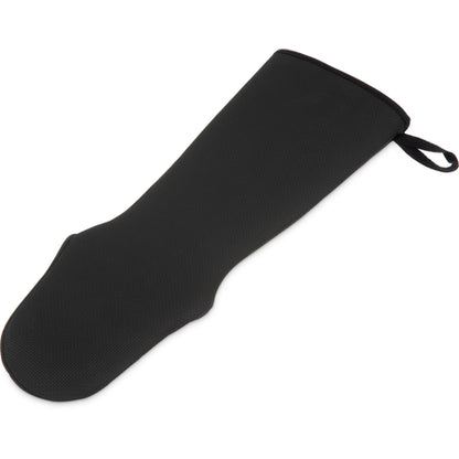 San Jamar UPM17BK 17 Inch Black Neoprene Ultigrip Oven Mitt - Puppet Style