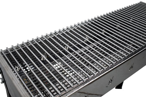 Omcan 47310 Stainless Steel Charcoal BBQ Grill with Stainless Steel Brazier