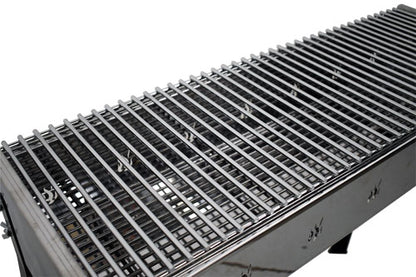 Omcan 47310 Stainless Steel Charcoal BBQ Grill with Stainless Steel Brazier