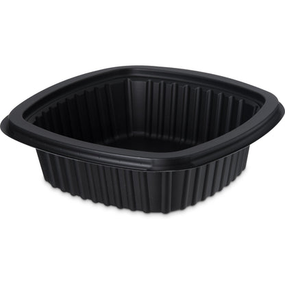 Proex DXMW512PBLK 12oz. Black Microwaveable Square Side Dish (500/cs)