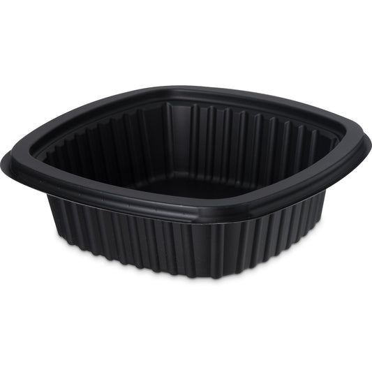 Proex DXMW512PBLK 12oz. Black Microwaveable Square Side Dish (500/cs)