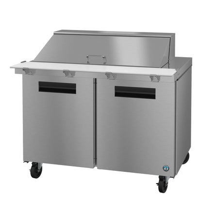 Hoshizaki SR48B-18M Two Section Stainless Doors Mega Top Prep Table Refrigerator