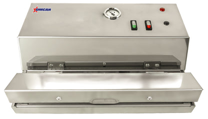 Omcan 47718 Automatic Heavy Duty Vacuum Packing Machine with 11.8 inch Seal Bar - Stainless Steel