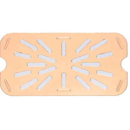 Carlisle 3089513 1/4 Size Amber High Heat Plastic StorPlus Food Pan Drain Grate