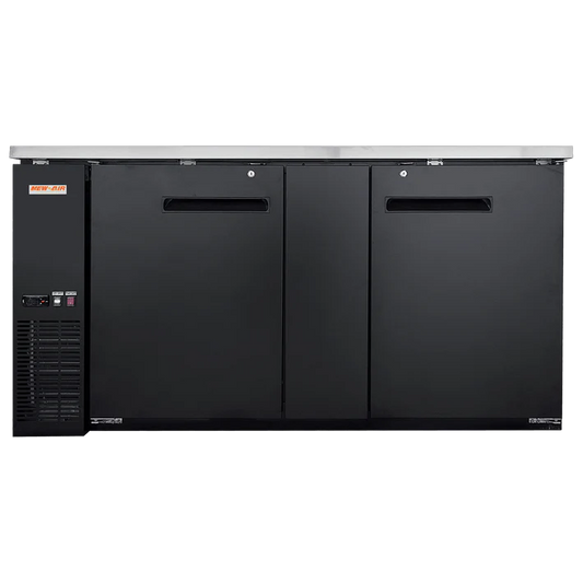New Air NBB-72-SB 69" Solid Doors Back Bar