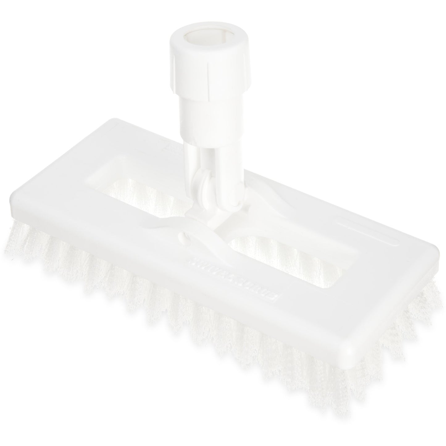 Carlisle 3638831EC02 8" White Color Code Swivel Scrub Brush