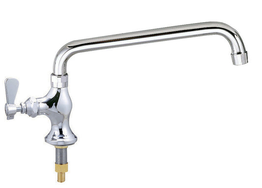 BK Resources BKF-SPF-8-G Chrome-Plated Brass Optiflow Heavy Duty Faucet with Interchangeable 8" Swing Spout