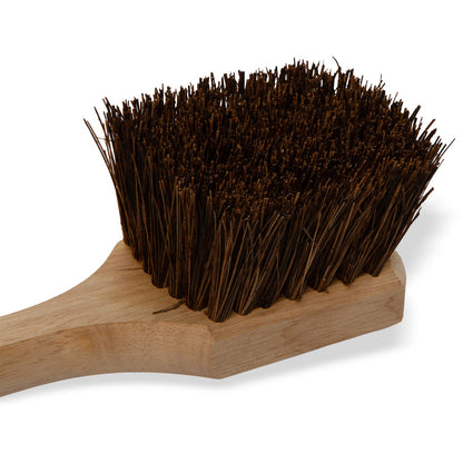 Carlisle 4549300 20" x 5" Black Sparta Utility Scrub Brush With Stiff Palmyra Bristles