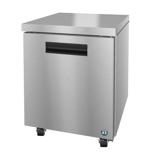 Hoshizaki UR27B One Section Stainless Doors Undercounter Refrigerator