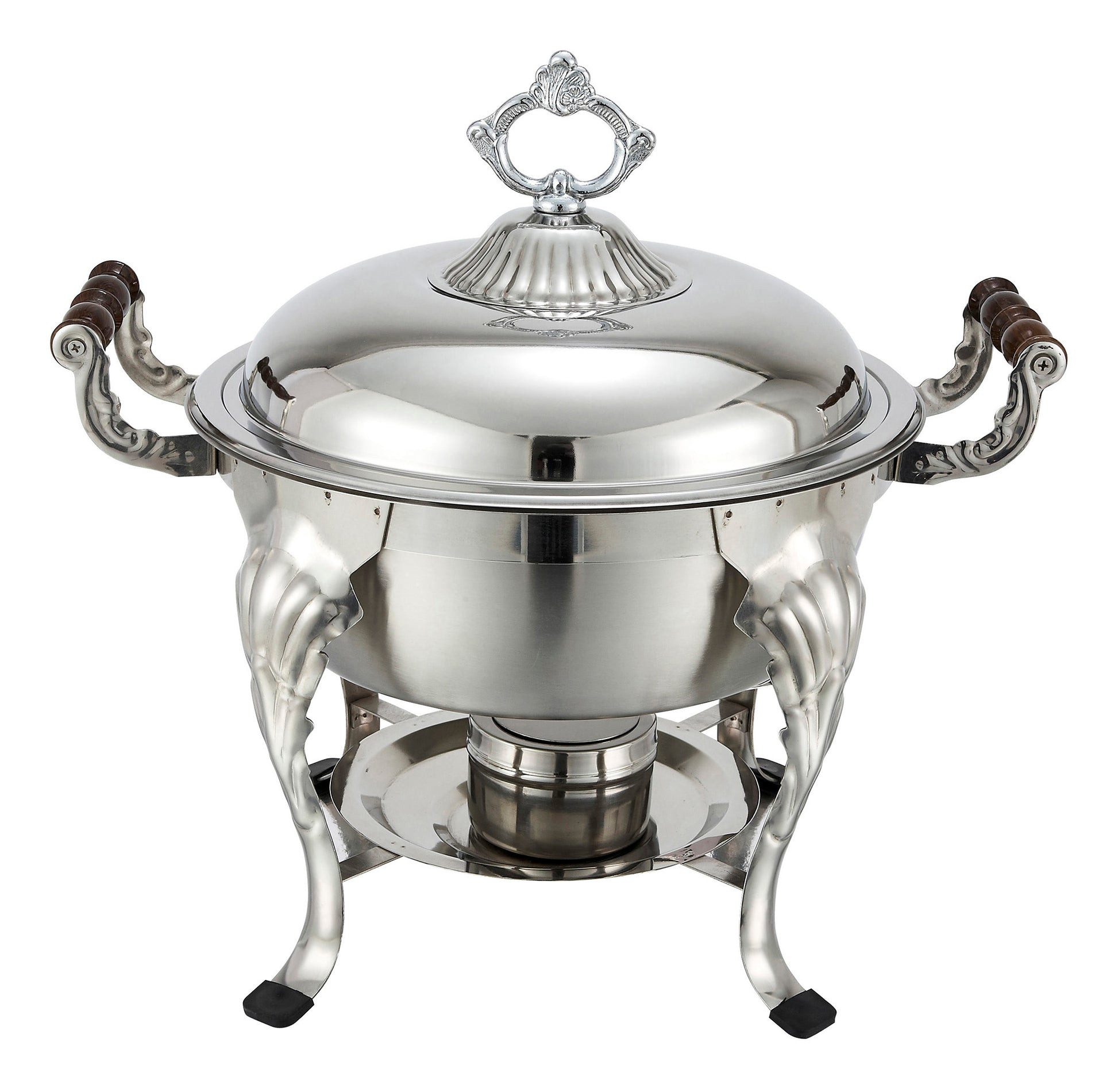 Winco 708 6 Qt. Stainless Steel Crown Chafer