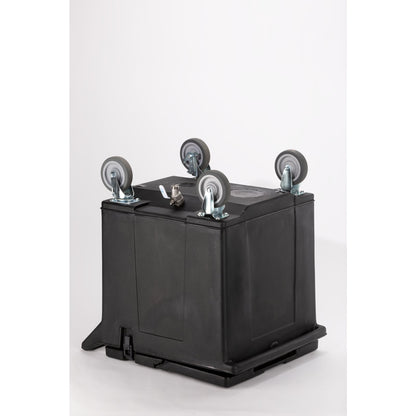 Carlisle IC225003 Black Cateraide Ice Caddy (2 Rigid Casters, 2 Swivel Casters)