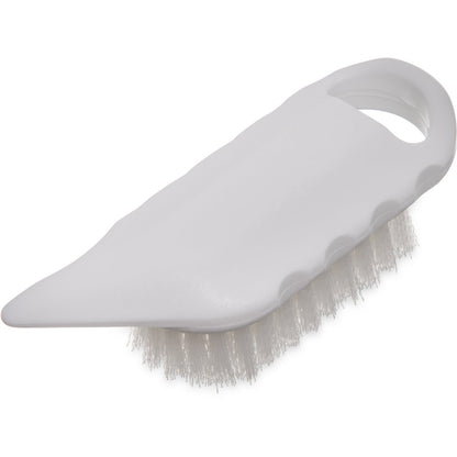 Carlisle 4041202 5-3/4" White Sparta Potato Brush with Medium Stiff Polyester Bristles