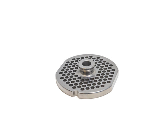 Omcan 45275 #22 Stainless Steel Machine Plate with Hub 4.8mm (3/16") - one notch with two flat sides
