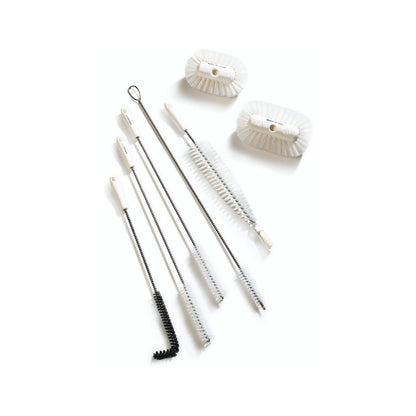 Carlisle 4004200 9.5" x 5.5" White Tank & Kettle Brush with Nylon Bristles