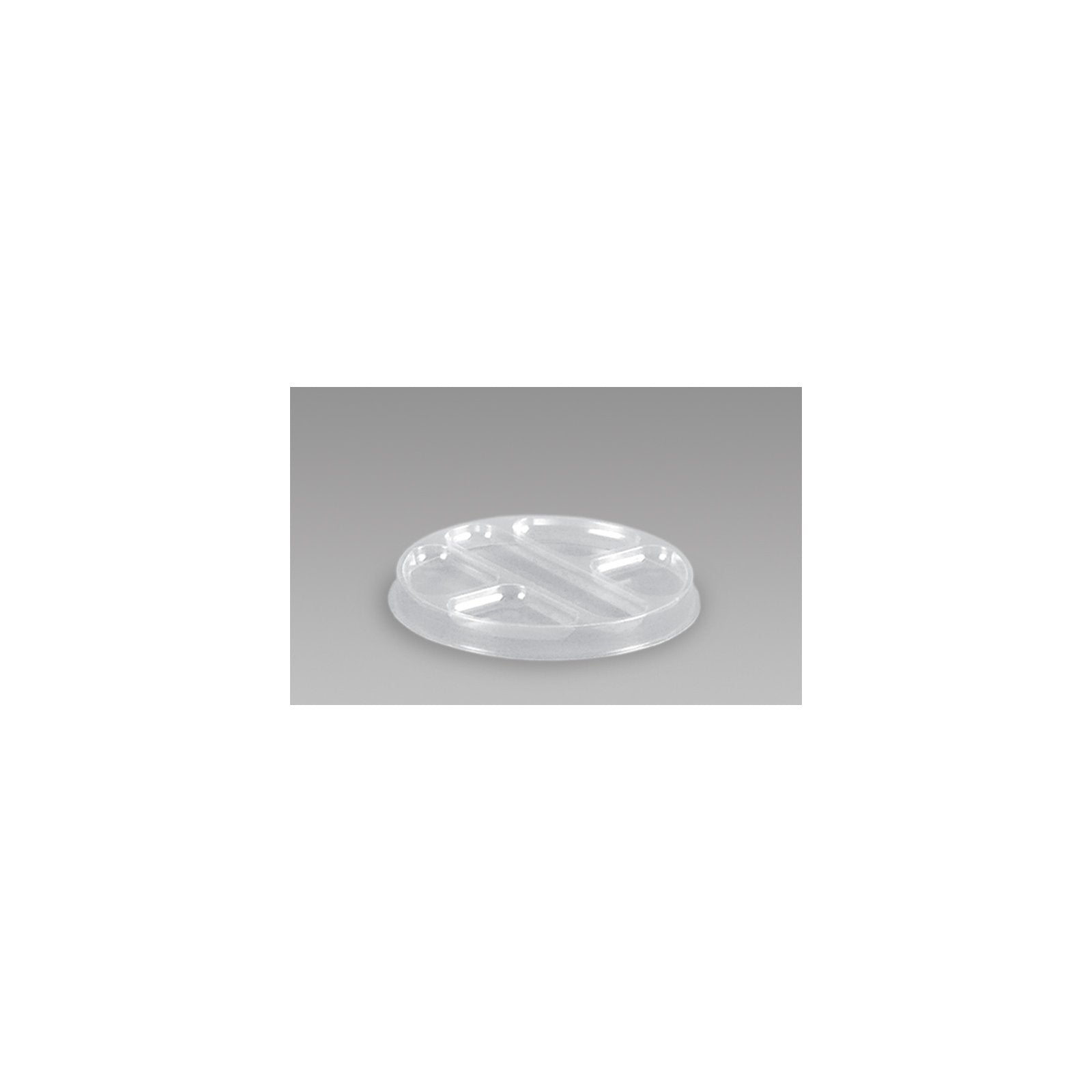 Proex DXT5400PDCLR Clear Raised Five Compartment Insert for Salad Bowl (300/cs)