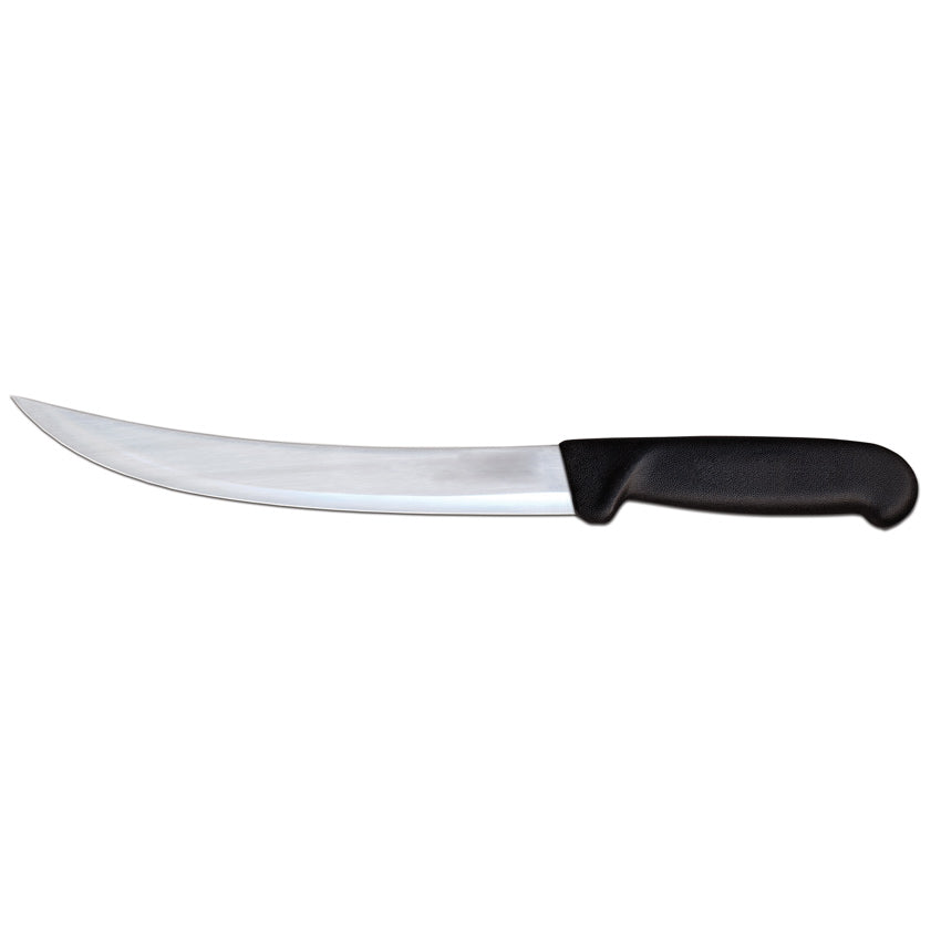 Omcan 12338 10-inch Breaking Knife with Black Polypropylene Handle